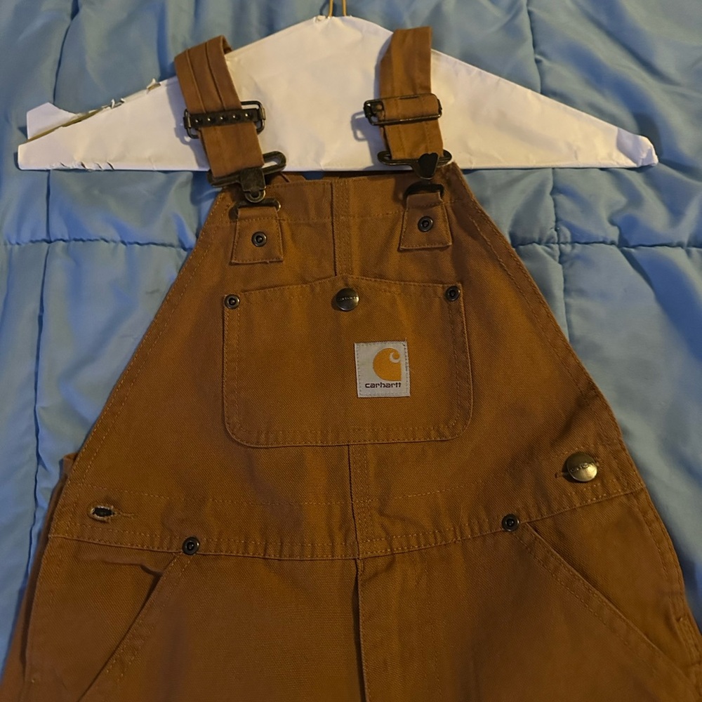 Carhartt Tan Bib Overalls